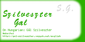 szilveszter gal business card